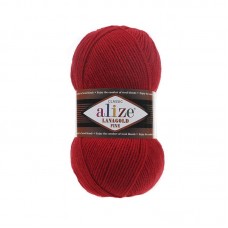 ALIZE LANAGOLD FINE 56 красный